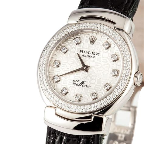 preowned rolex cellini|Rolex cellini diamond bezel.